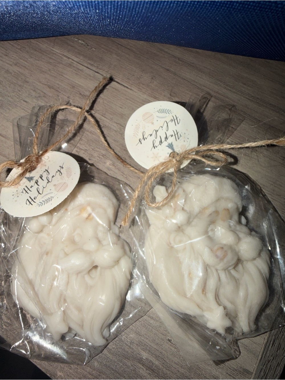 Handmade White Santa Bath Soap -